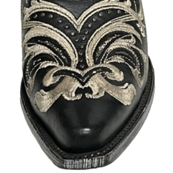 SHYANNE Women's Black Sloan Western Boots - Square Toe Size 8 - Picture 12 of 16